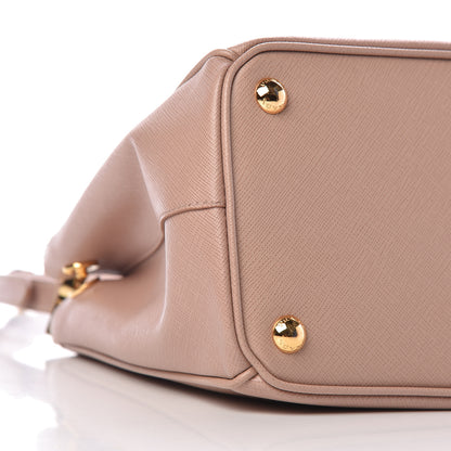Prada Saffiano Small Galleria Double Zip Tote Cammeo 9 of 10