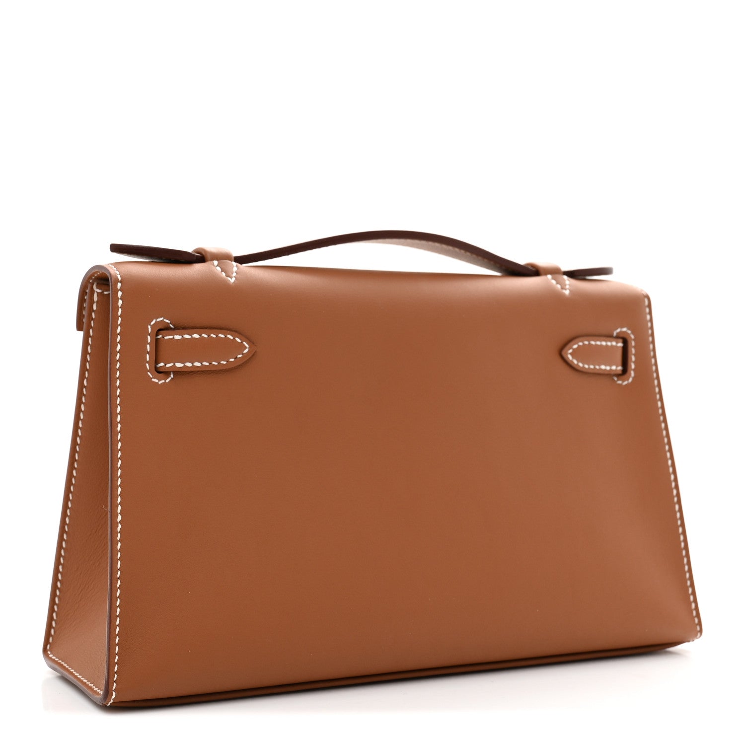 Hermes Swift Kelly Pochette Clutch Gold 3 of 8