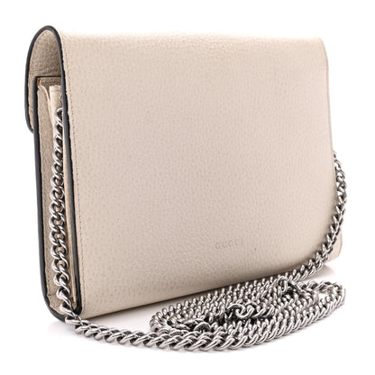 Gucci Dollar Calfskin Mini Dionysus Chain Wallet Mystic White 3 of 19