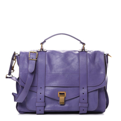 Proenza Schouler Lambskin Large PS1 Satchel Berry 1 of 9