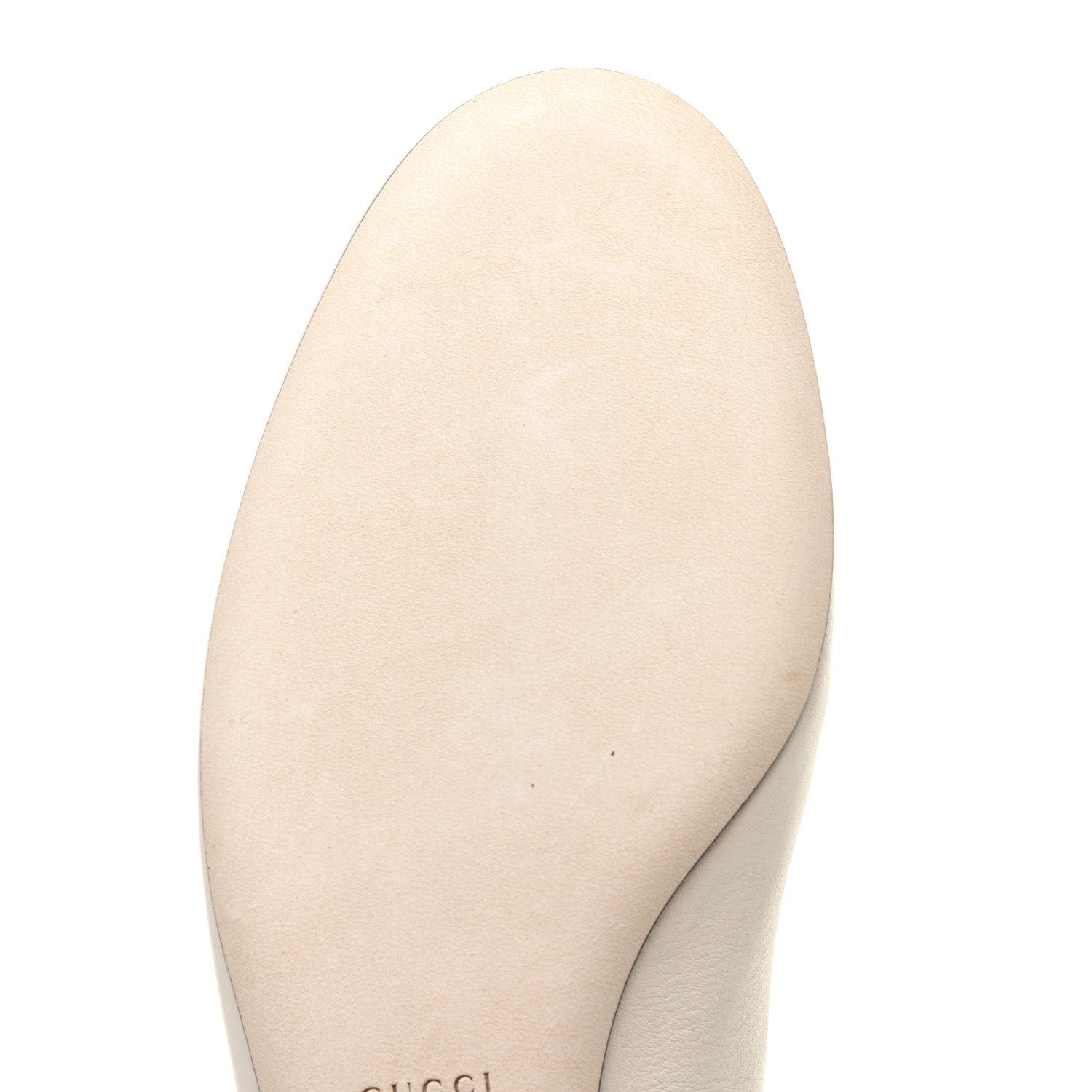 Gucci Calfskin Horsebit Ballerina Flats 38 White 9 of 13