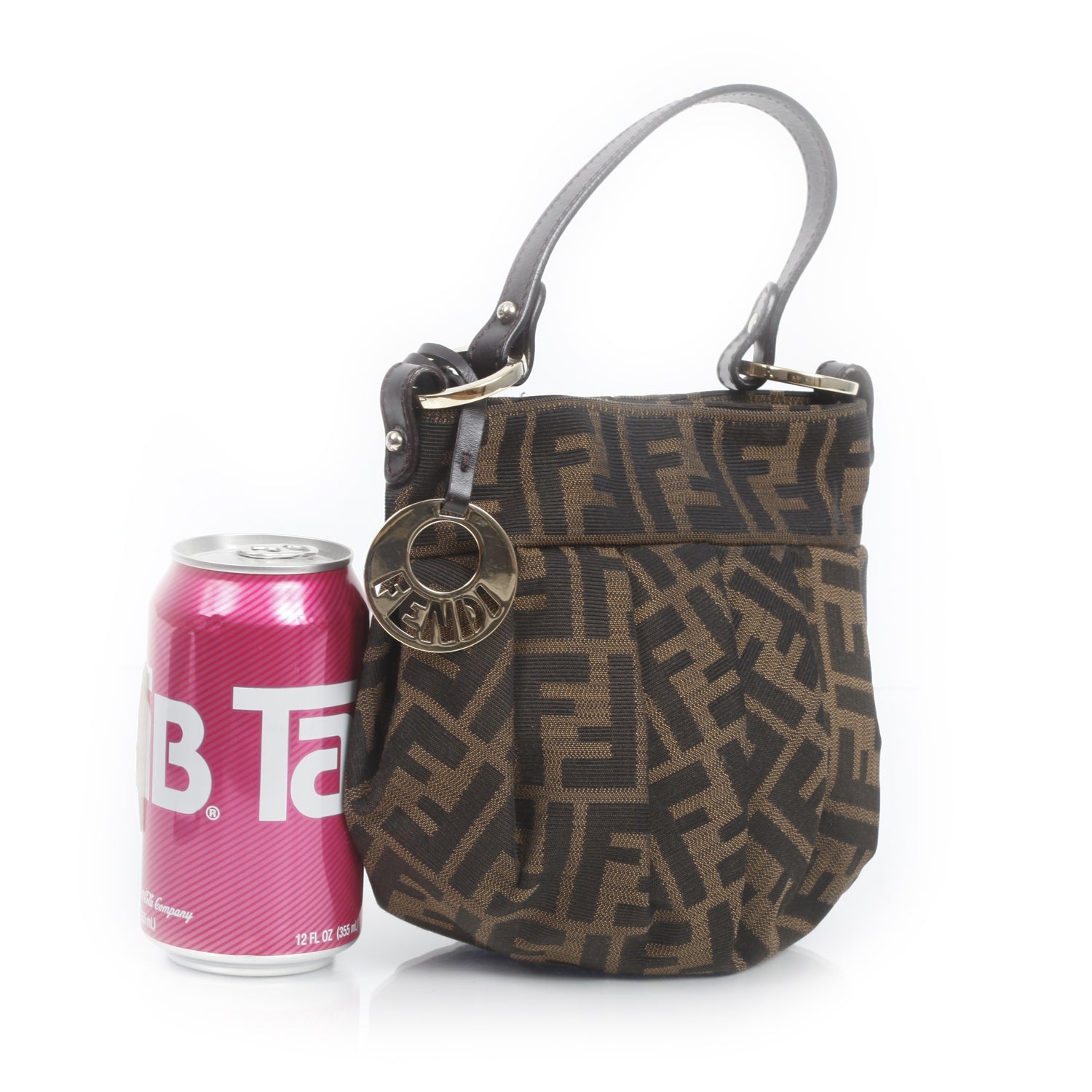 Fendi Zucca Mini Chef Hobo Tobacco 2 of 10