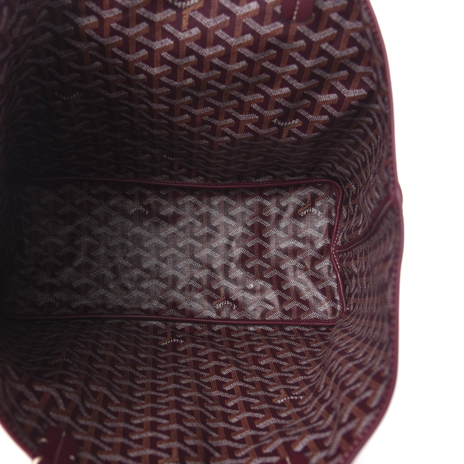 Goyard Goyardine Reversible Anjou PM Burgundy 18 of 21