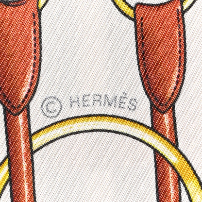 Hermes Silk Jumping Fringed Twilly Alezan Anthracite 4 of 4