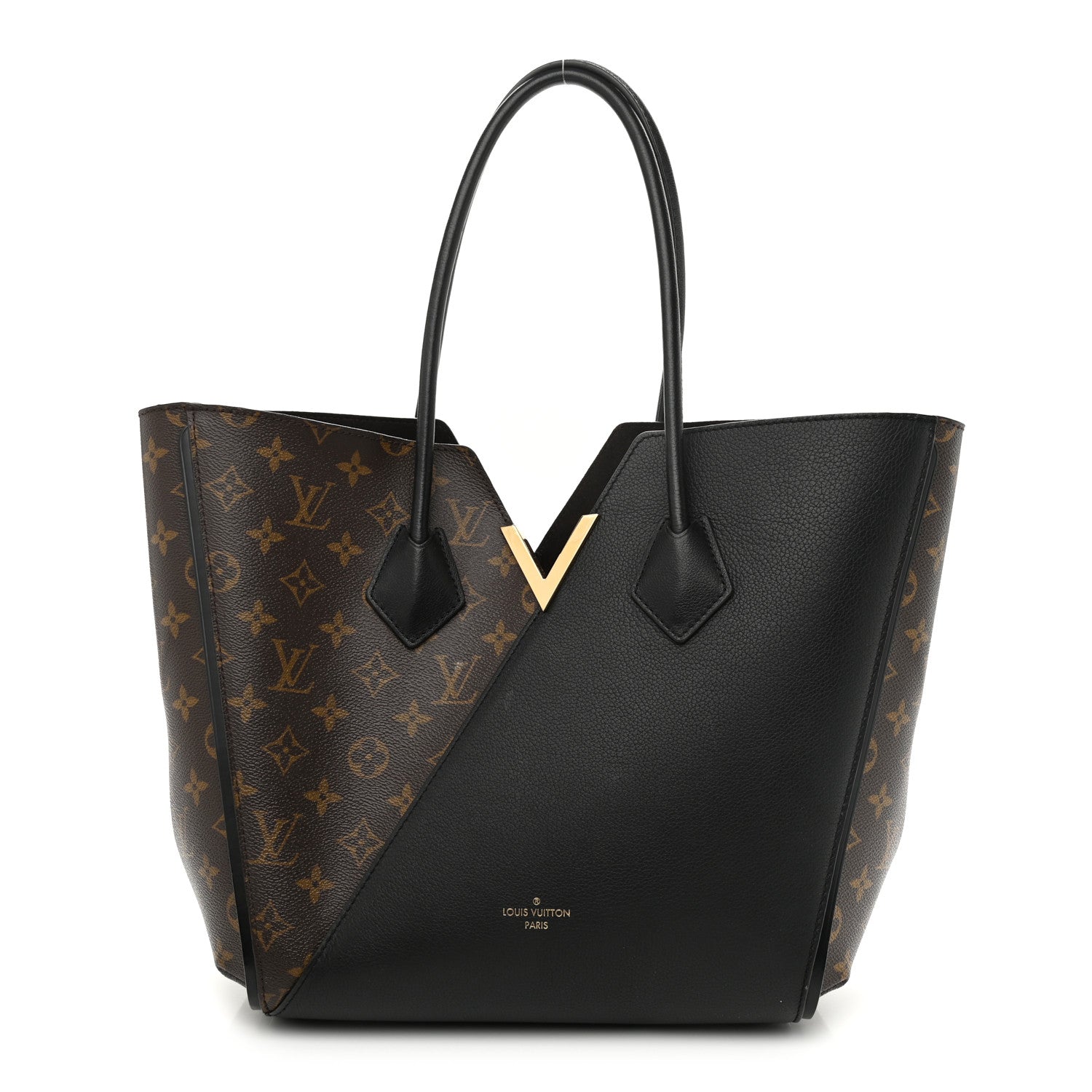 Louis Vuitton Calfskin Monogram Kimono Tote Black 1 of 12
