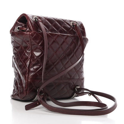 Chanel Glazed Calfskin Quilted Small Salzburg Backpack Burgundy 3 of 10