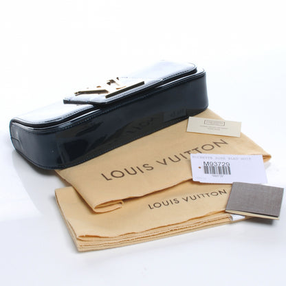 Louis Vuitton Patent Sobe Clutch Blue Nuit 5 of 8
