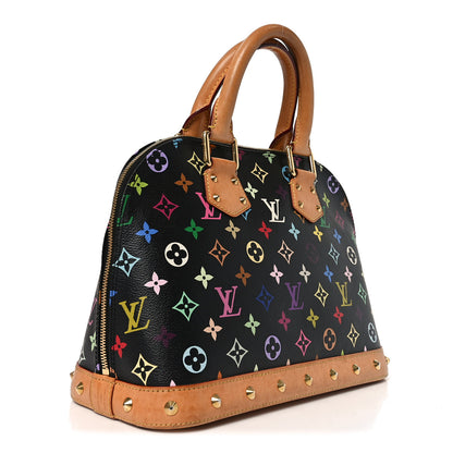 Louis Vuitton Monogram Multicolor Alma PM Black 2 of 8