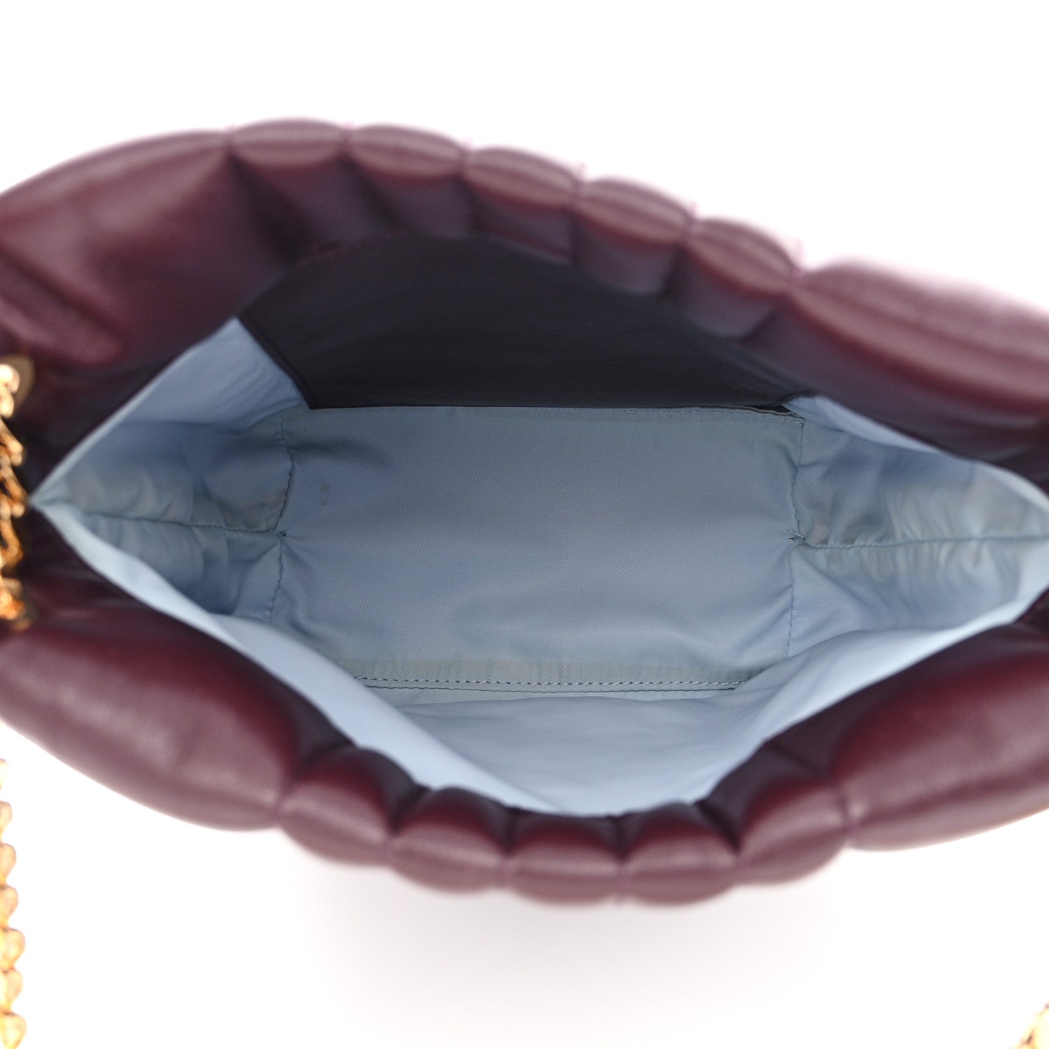 Burberry Lambskin Quilted Small Lola Bucket Bag Deep Maroon 5 of 11