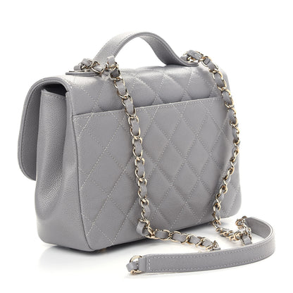 Chanel Caviar Quilted Medium Business Affinity Flap Grey 3 of 9