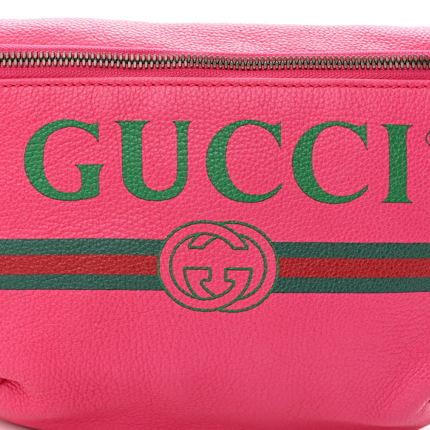 Gucci Grained Calfskin Logo Belt Bag Pink 8 of 10