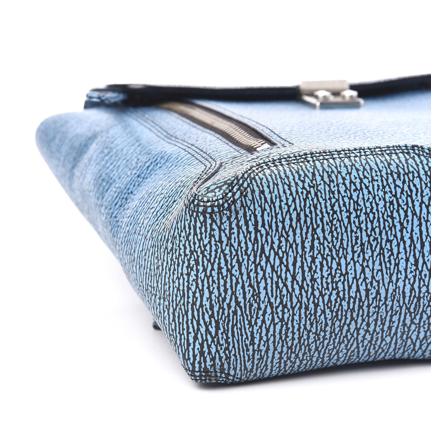 3.1 Textured Calfskin Pashli Backpack Black Blue