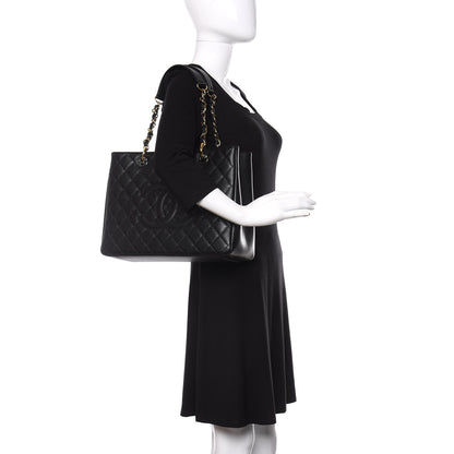 Chanel Caviar Quilted Grand Shopping Tote GST Black 2 of 11