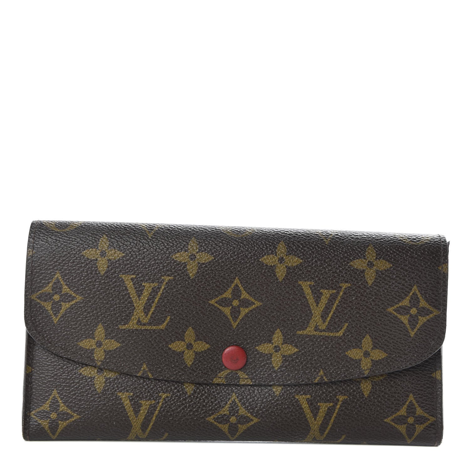 Louis Vuitton Monogram Emilie Wallet Red 1 of 9