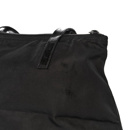 Prada Tessuto Nylon Calfskin Shopping Tote Black 12 of 14