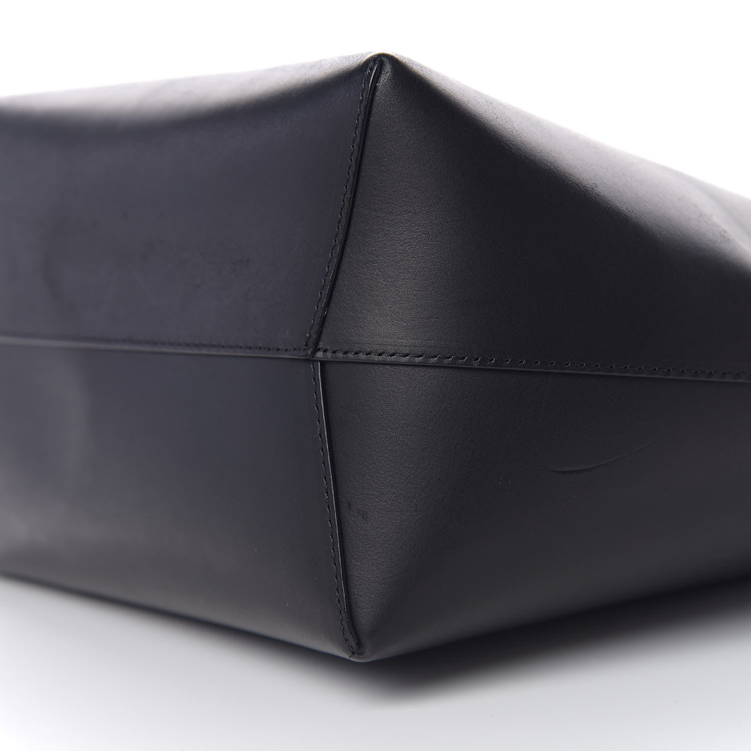 Mansur Gavriel Vegetable Tanned Calfskin Bucket Bag Black Ballerina 7 of 8