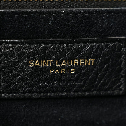 Saint Laurent Grained Deerskin Bea Tote Black 6 of 14