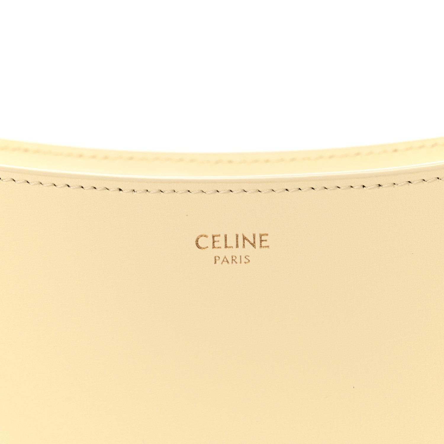 Celine Shiny Calfskin Medium Croque Bag Sunlight 1544751