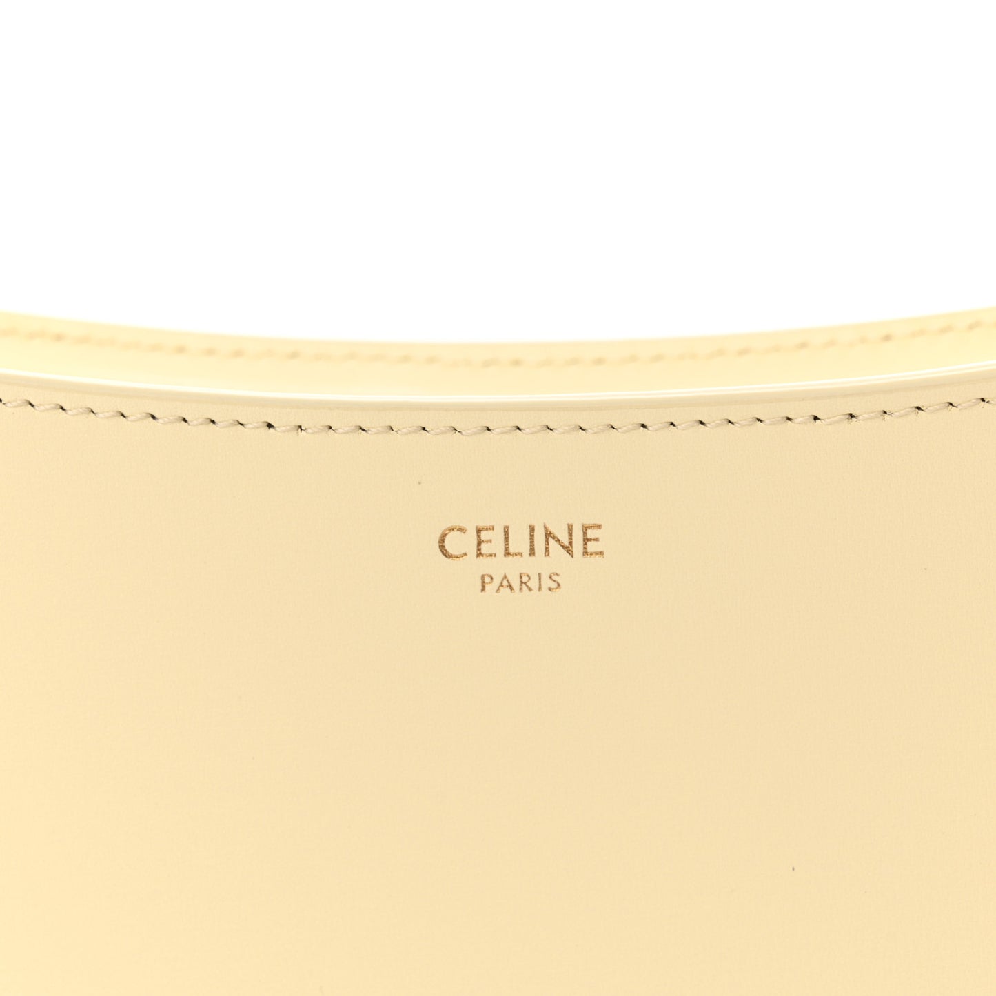 Shiny Calfskin Medium Croque Bag Sunlight