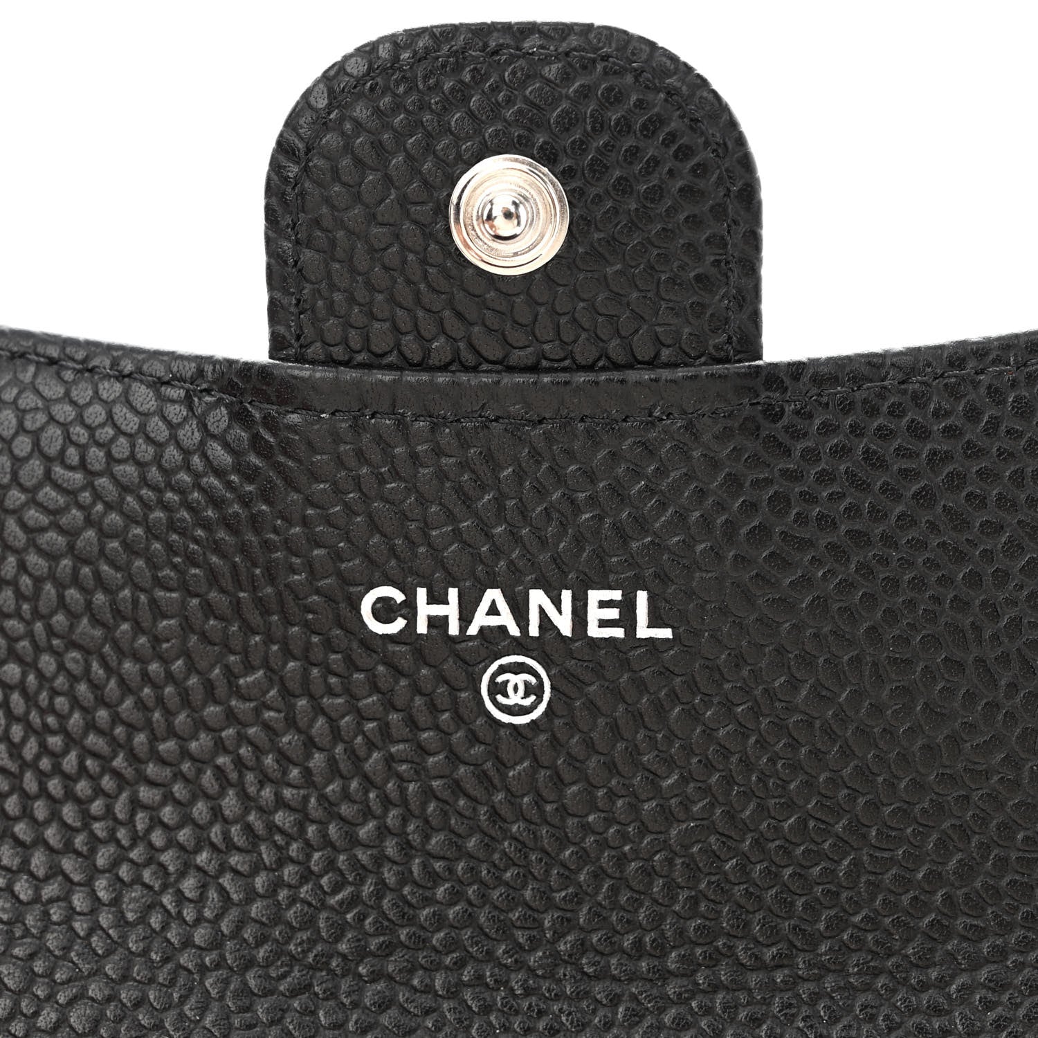 Chanel Caviar Quilted Flap Card Holder Wallet Black 6 of 9