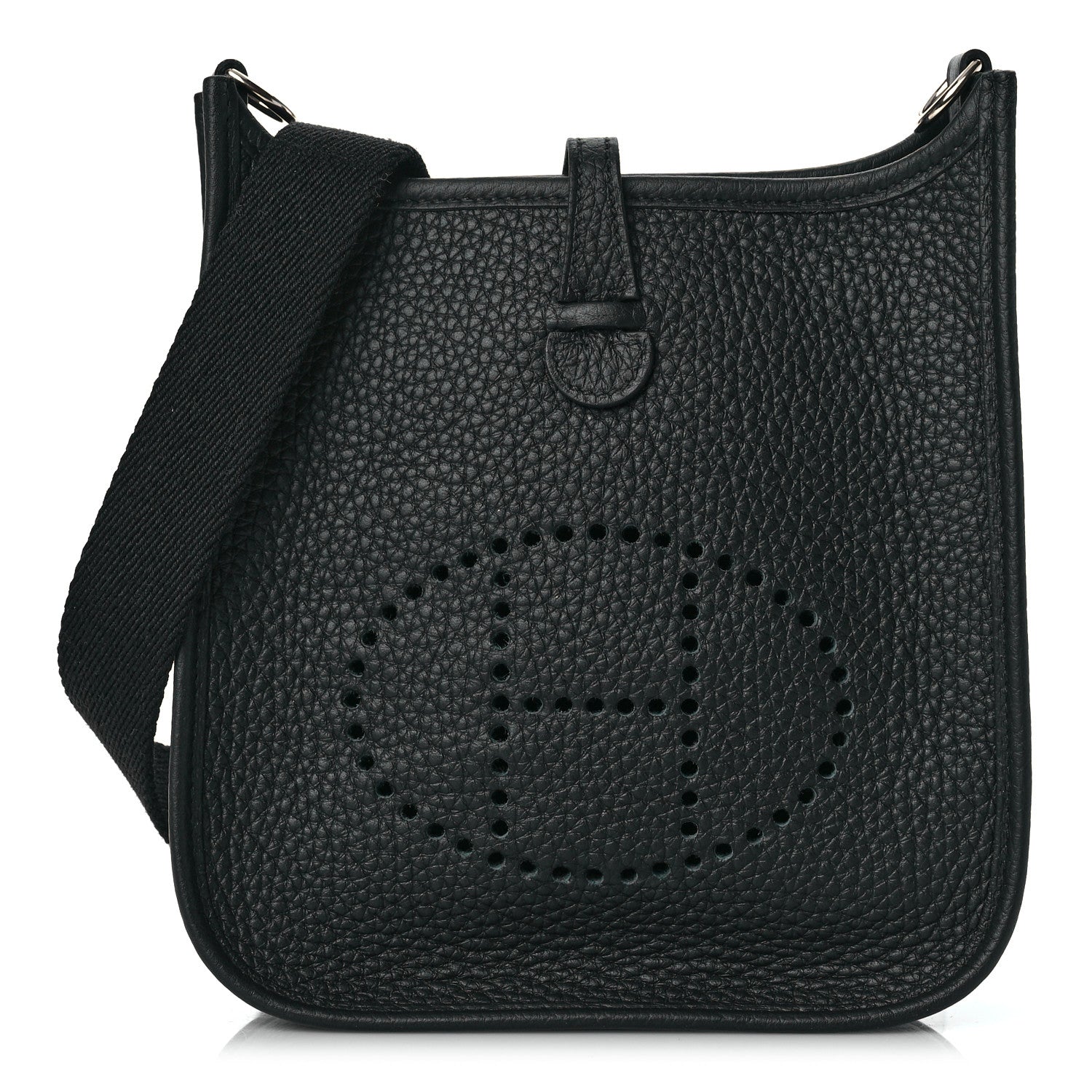 Hermes Taurillon Clemence Evelyne TPM Black 1 of 9