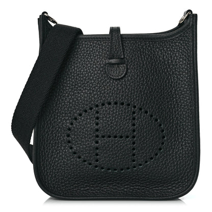 Hermes Taurillon Clemence Evelyne TPM Black 1 of 9