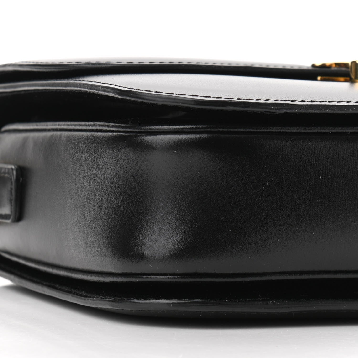 Celine Shiny Calfskin Medium Triomphe Black 9 of 10
