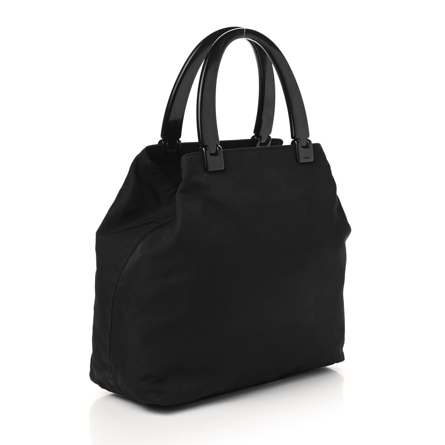 Prada Tessuto Nylon Top Handle Bag Black 3 of 8