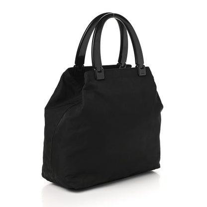 Prada Tessuto Nylon Top Handle Bag Black 3 of 8