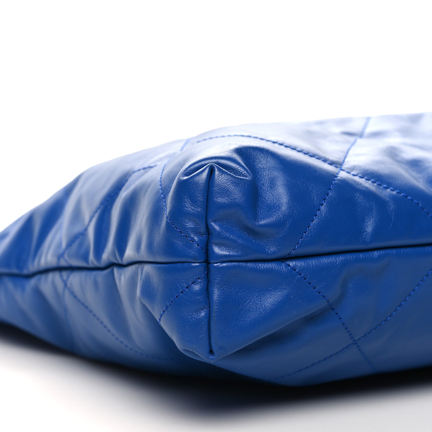 Chanel Shiny Calfskin Quilted Chanel 22 Blue 11 of 12