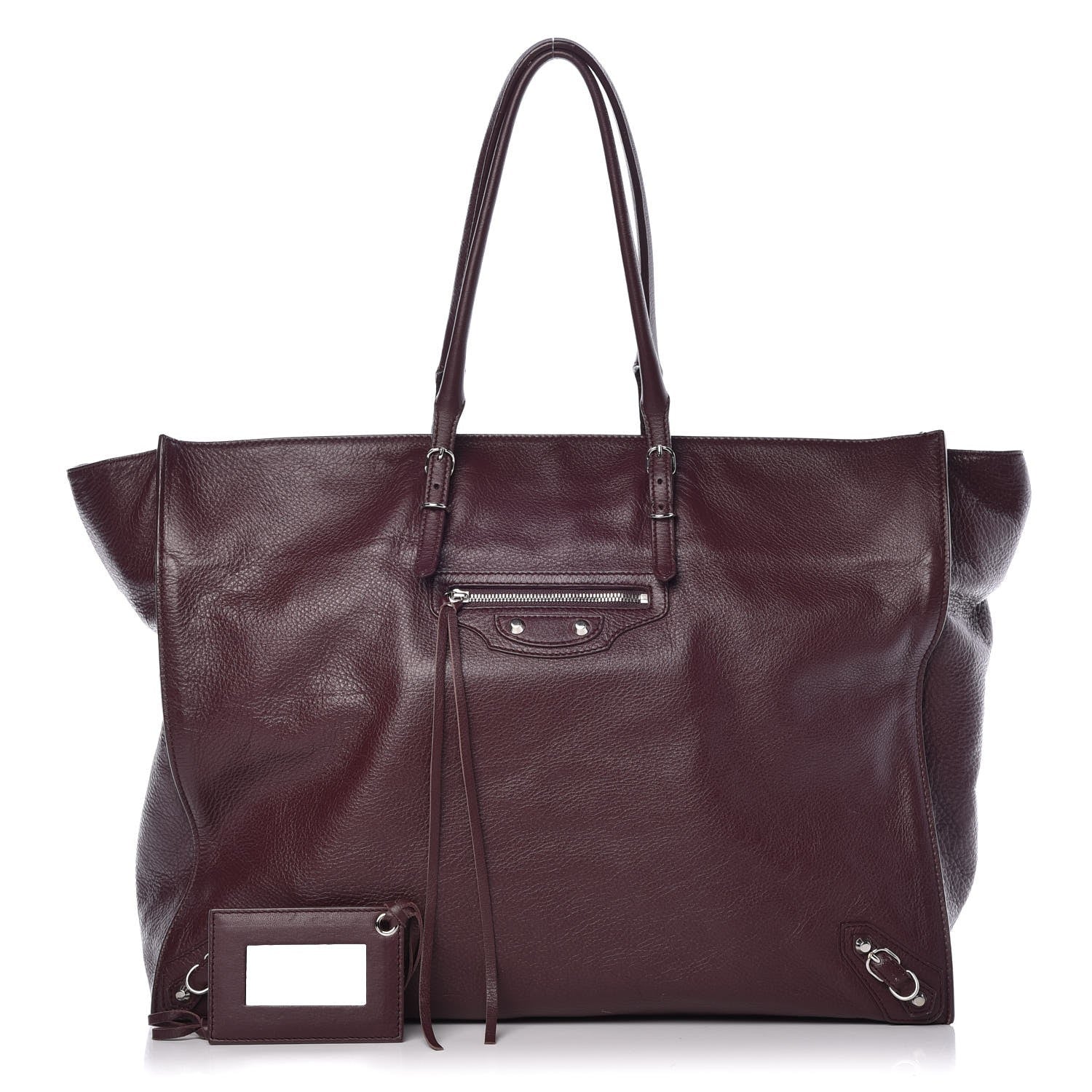 Balenciaga Veau Papier A4 Tote Rouge Aubergine 1 of 9