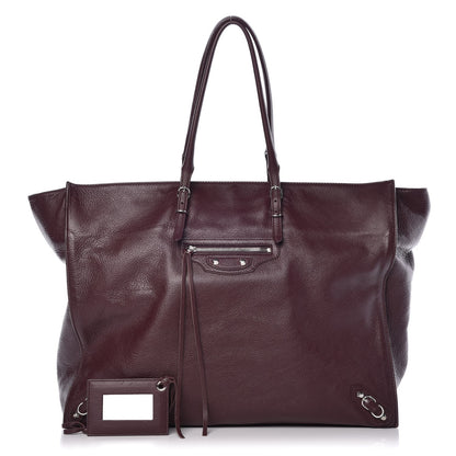 Balenciaga Veau Papier A4 Tote Rouge Aubergine 1 of 9