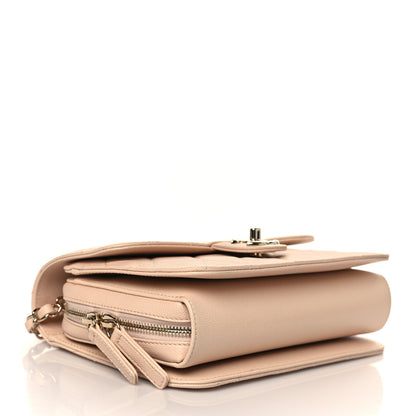 Chanel Caviar Quilted Large Like A Wallet Flap Light Beige 4 of 10