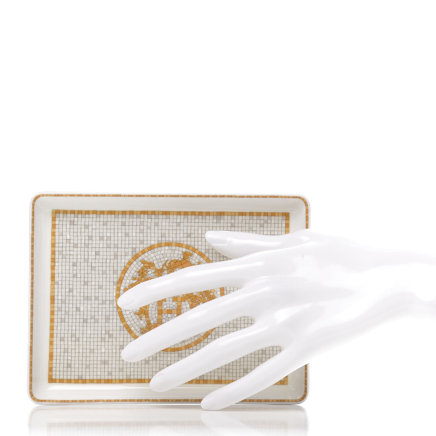 Hermes Porcelain Mosaique au 24 Sushi Plate 2 of 6