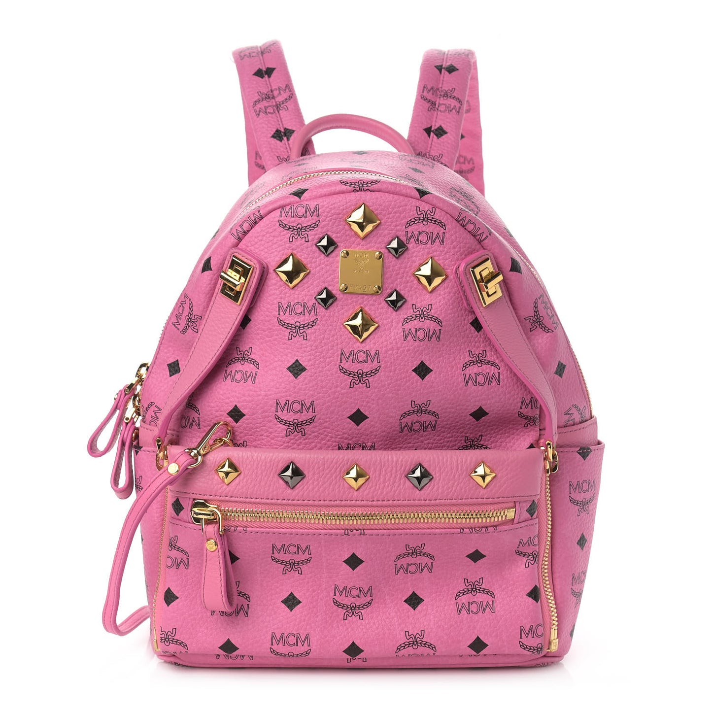 Visetos Studded Small Dual Stark Backpack Pink