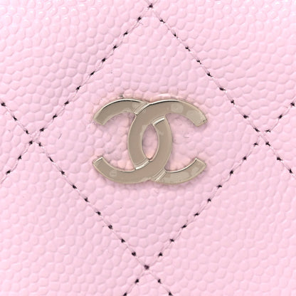 Chanel Caviar Quilted Zip Coin Purse Light Pink 10 of 11