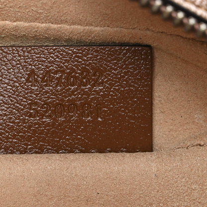 Gucci Glazed Calfskin Matelasse Diagonal Small GG Marmont Chain Shoulder Bag Cuir 7 of 10