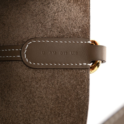 Hermes Taurillon Clemence Swift In-The-Loop 18 Bag Etoupe 6 of 11