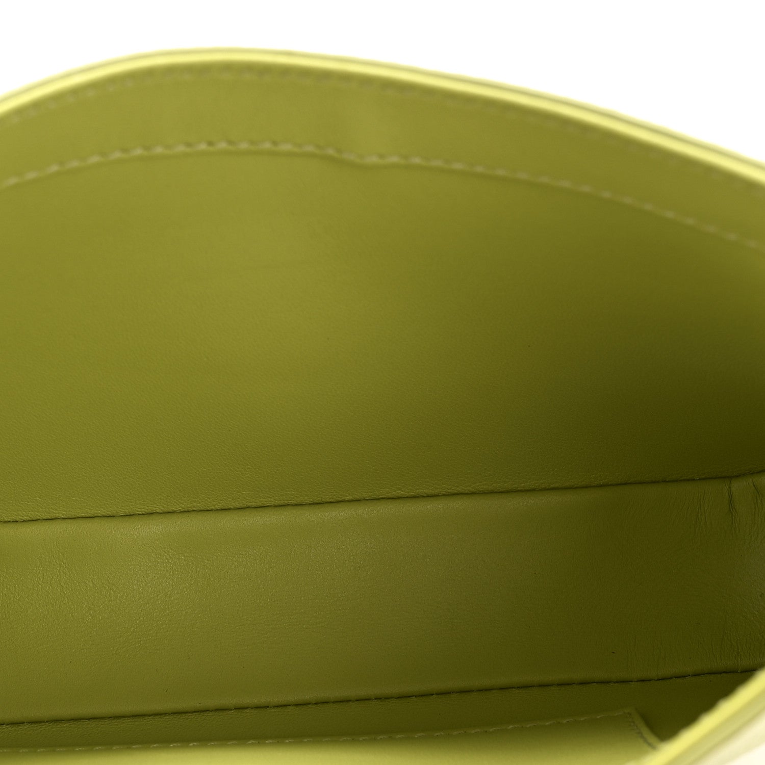Saint Laurent Calfskin Lizard Embossed Le 5 A 7 Mini Hobo Dull Lime 5 of 11