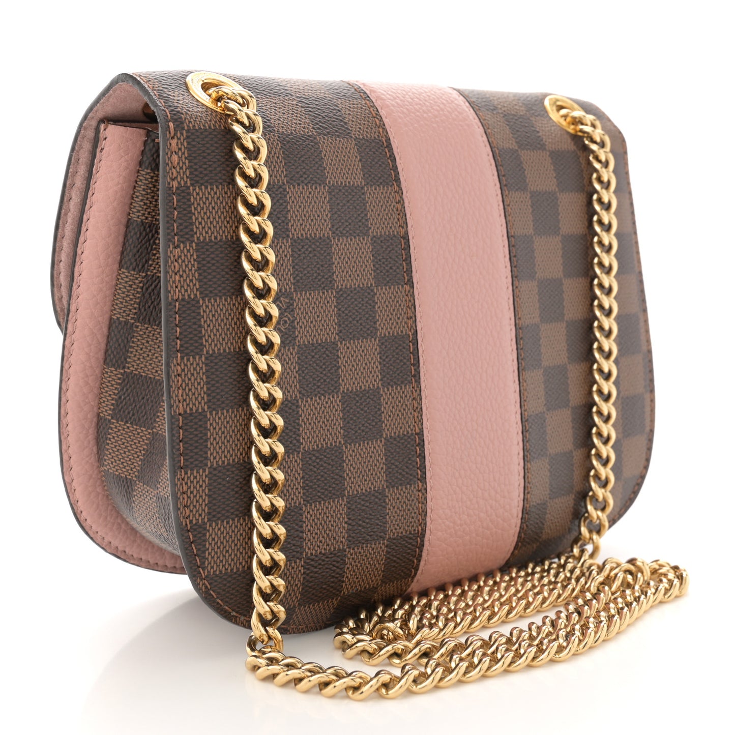 Damier Ebene Cuir Taurillon Wight Magnolia