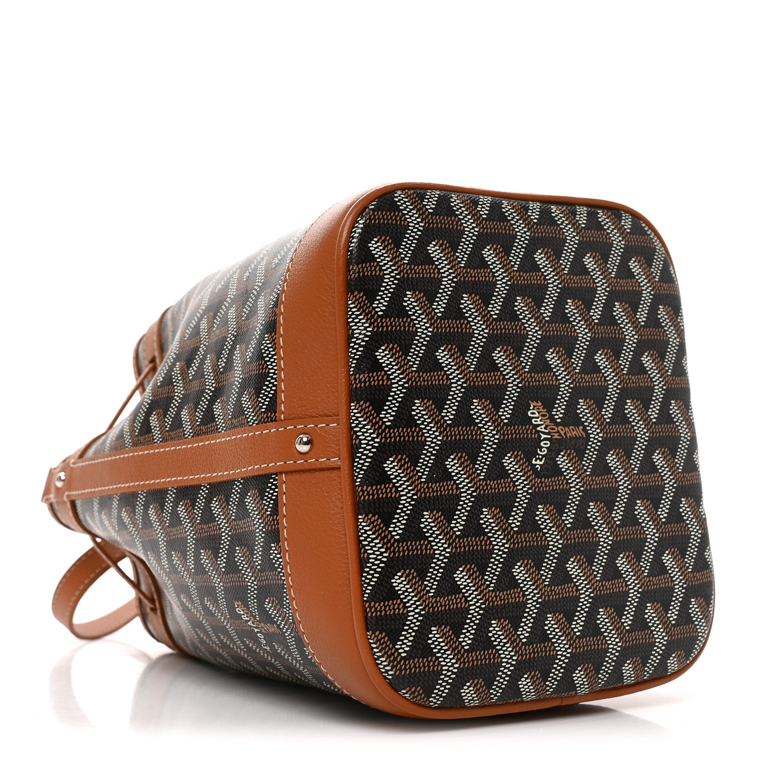 Goyard Goyardine Petit Flot Bucket Bag PM Black Gold 4 of 9