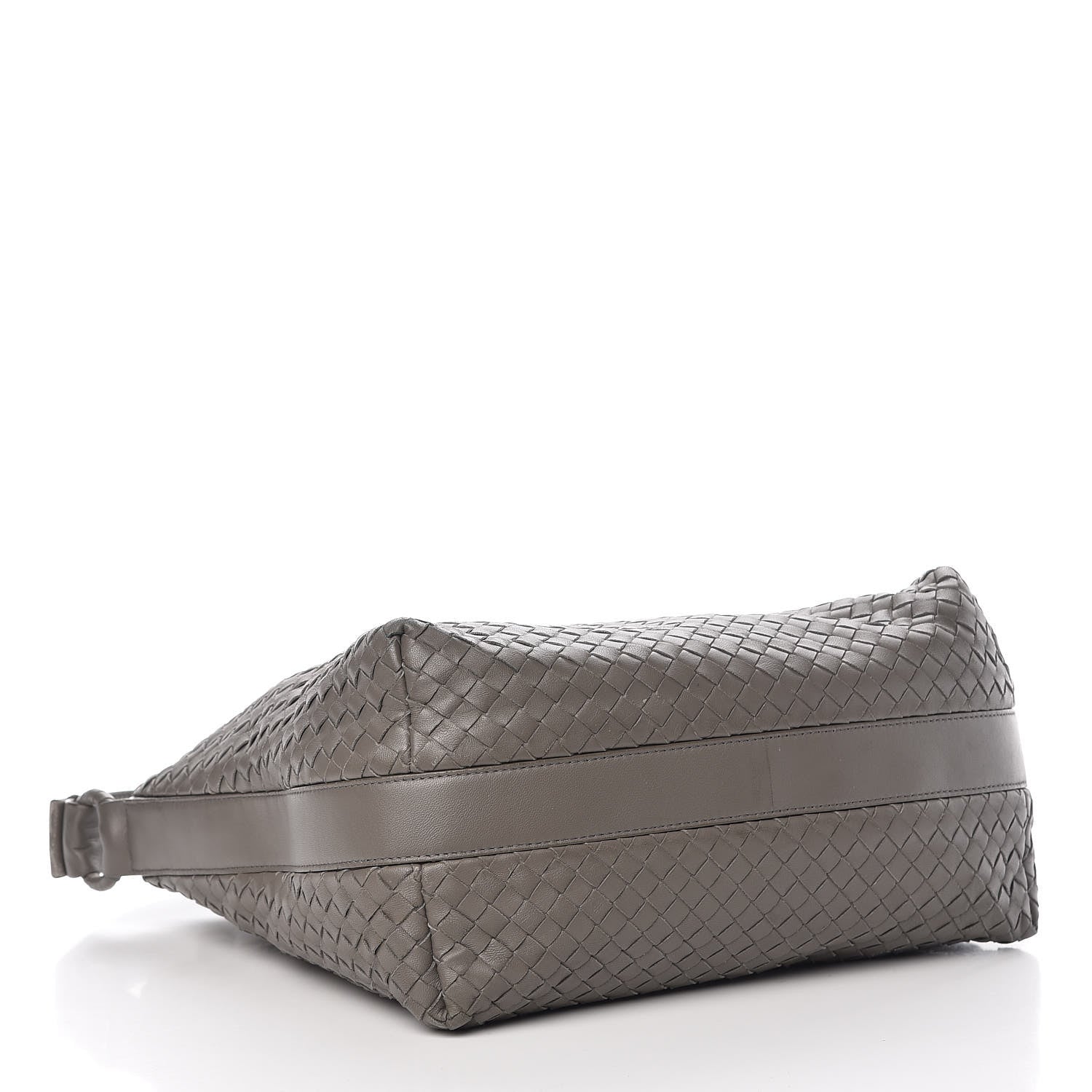 Bottega Veneta Nappa Intrecciato Pyramid Hobo Light Grey 4 of 11