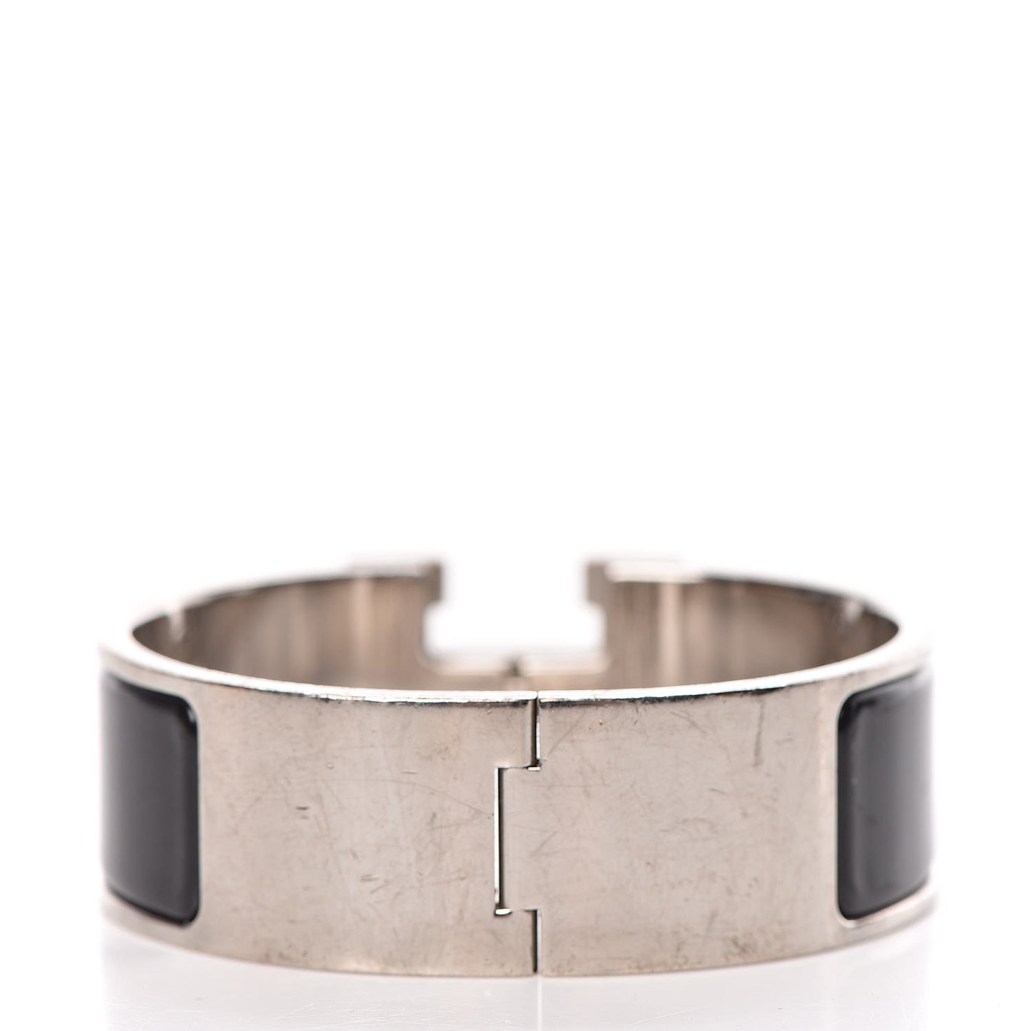 Enamel Wide Clic Clac H Bracelet PM Black