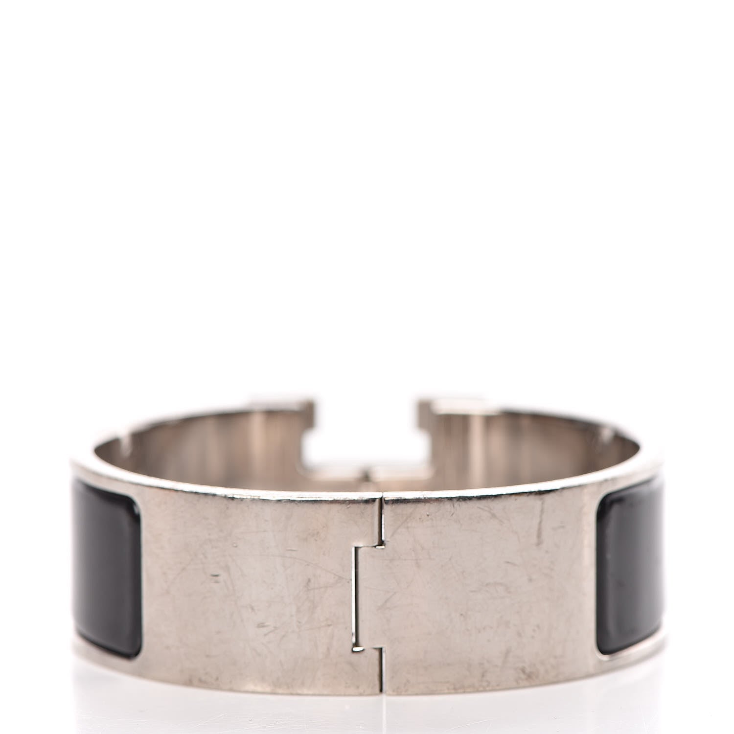 Hermes Enamel Wide Clic Clac H Bracelet PM Black 3 of 6