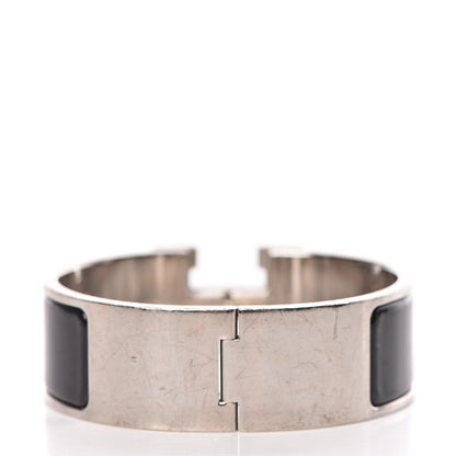 Hermes Enamel Wide Clic Clac H Bracelet PM Black 3 of 6