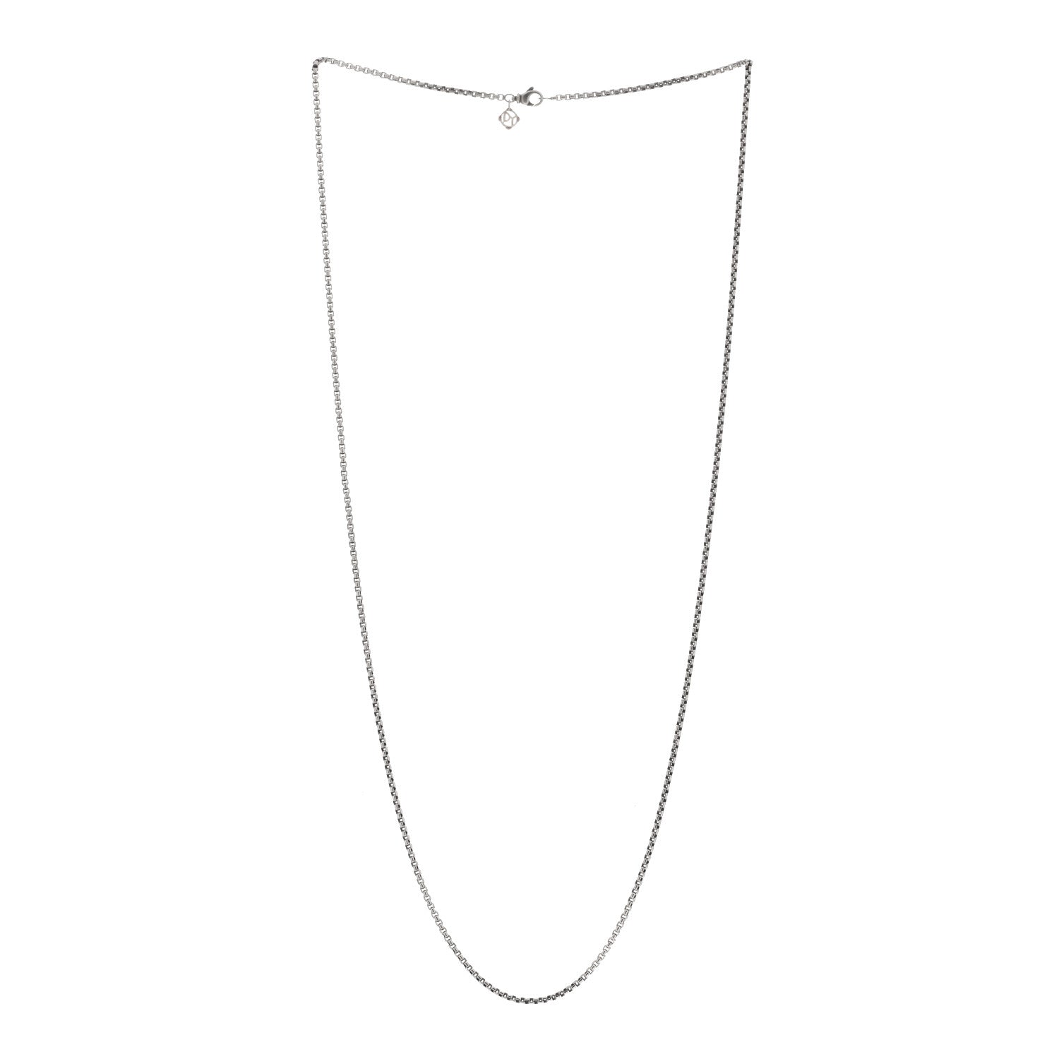 David Yurman Sterling Silver 14K Yellow Gold 2.7mm Box Chain Necklace 34" 2 of 3