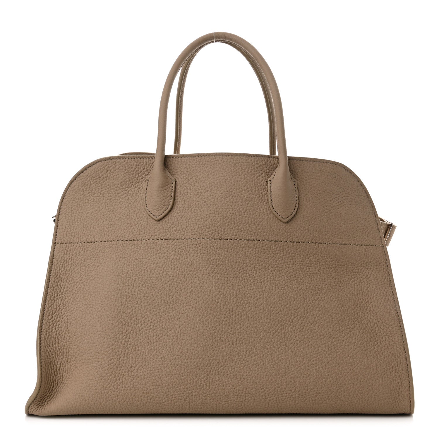 The Row Matte Grained Calfskin Soft Margaux 15 Dark Taupe 1 of 9