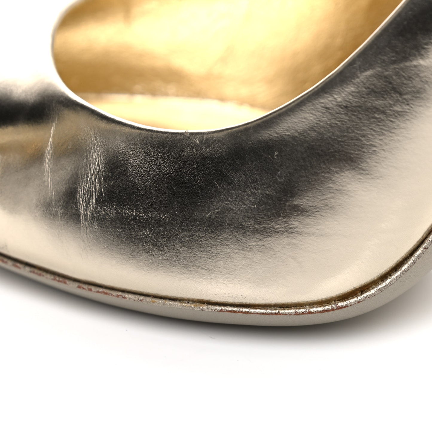 Calfskin Clara Pumps 40 Gold
