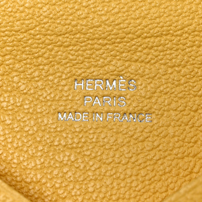 Hermes Chevre Mysore Calvi Card Case Jaune Citron 6 of 8
