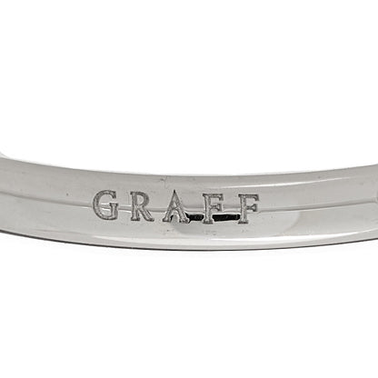 Graff 18K White Gold Diamond Laurence Graff Signature Band Ring 54 7 5 of 6